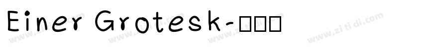 Einer Grotesk字体转换